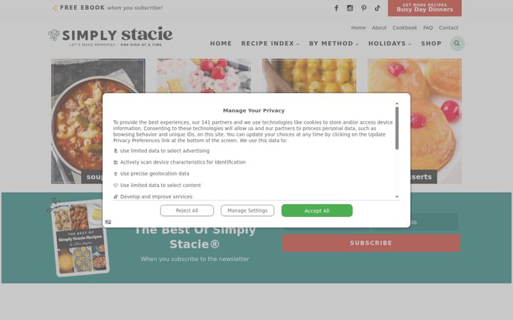 Screenshot of simplystacie.net