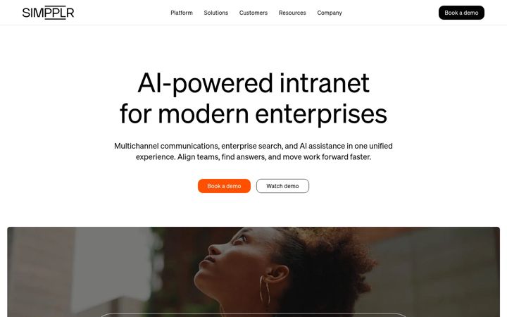 Screenshot of simpplr.com