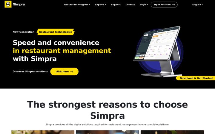 Screenshot of simprapos.com