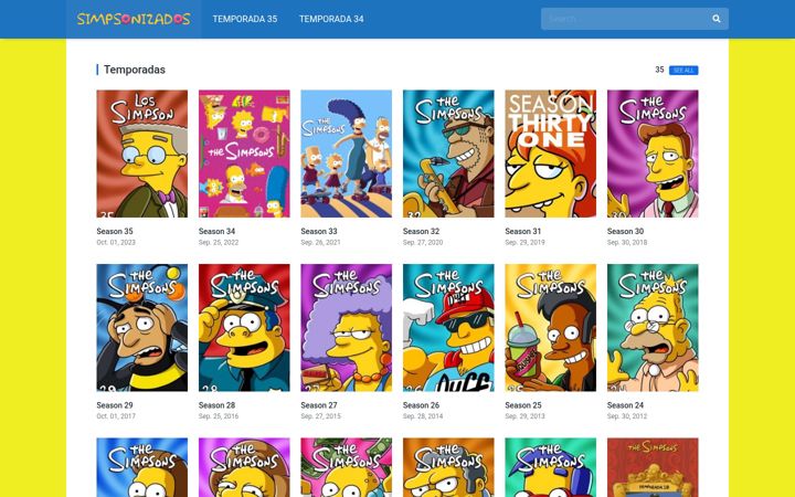 Skærmbillede af simpsonizados.me