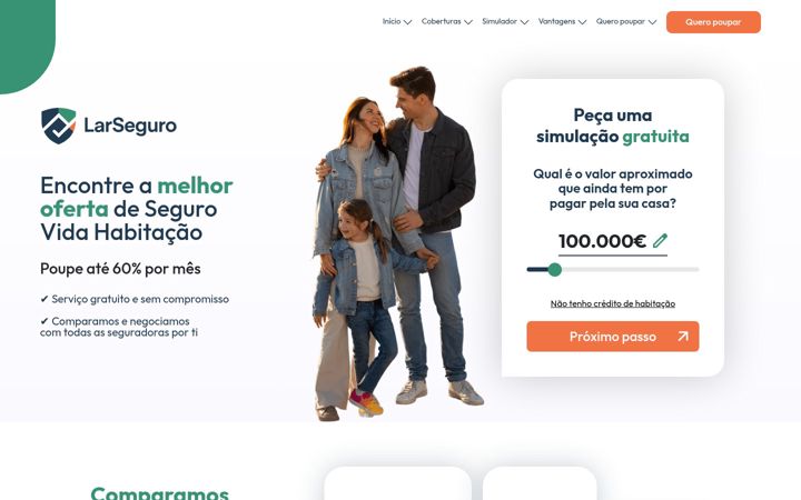 Zrzut ekranu simular-seguro-vida-habitacao.pt