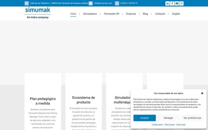 Screenshot von simumak.com