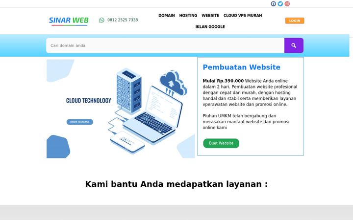 Screenshot of sinarweb.com