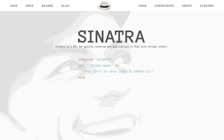Screenshot of sinatrarb.com