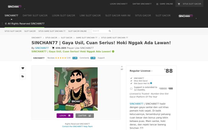 Screenshot of sinchan77.com