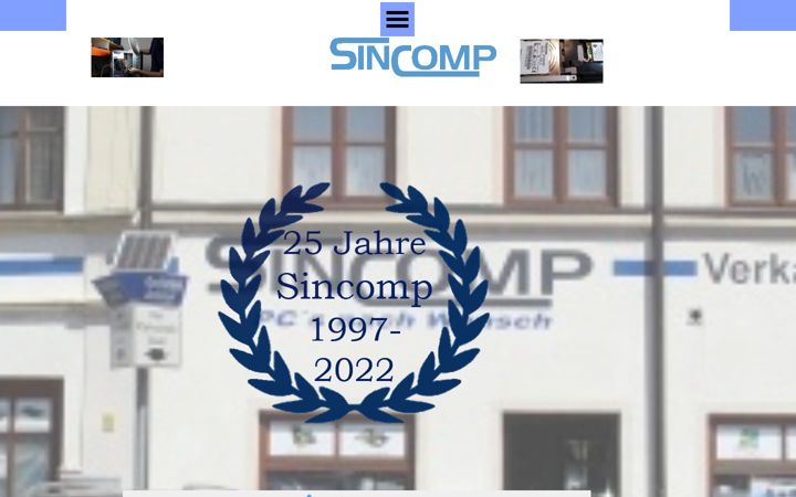 Snimka zaslona za sincomp.org