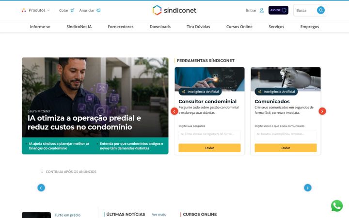 Screenshot of sindiconet.com.br