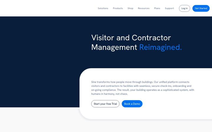 Screenshot of sine.co