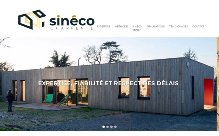 Screenshot of sinecocharpente.fr