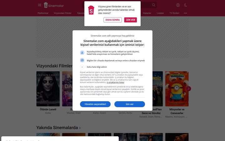 Skärmbild av sinemalar.com
