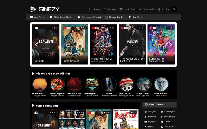 Screenshot stránky sinezy.to