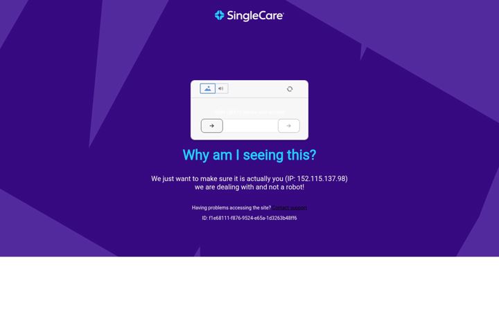 Екранна снимка на singlecare.com