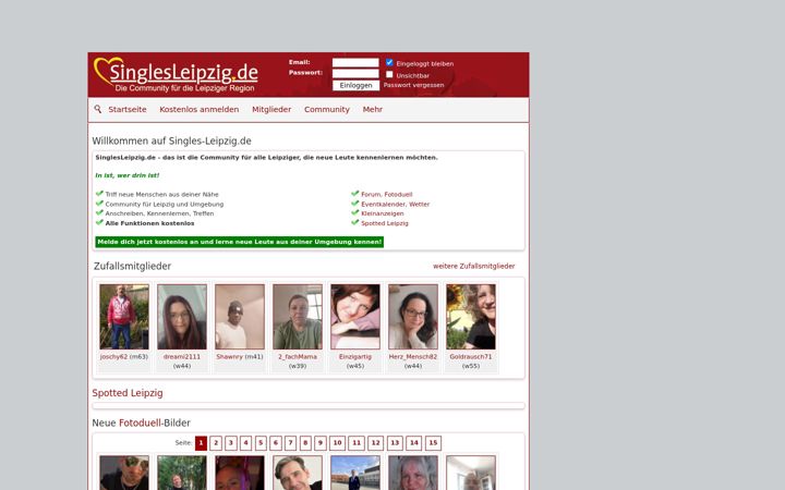 Screenshot of singles-leipzig.de