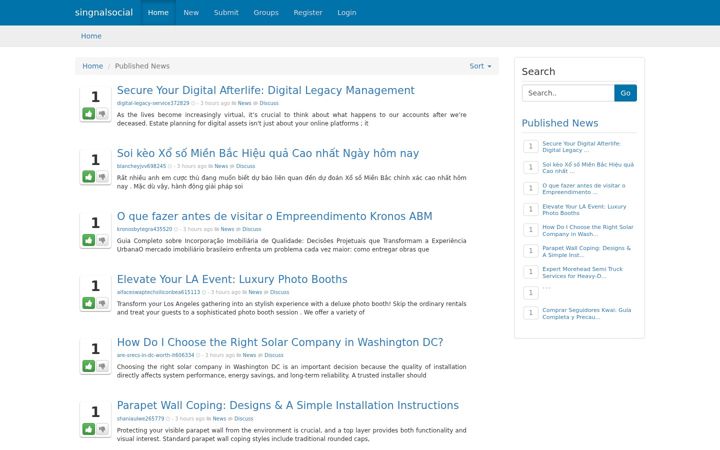 Screenshot of singnalsocial.com