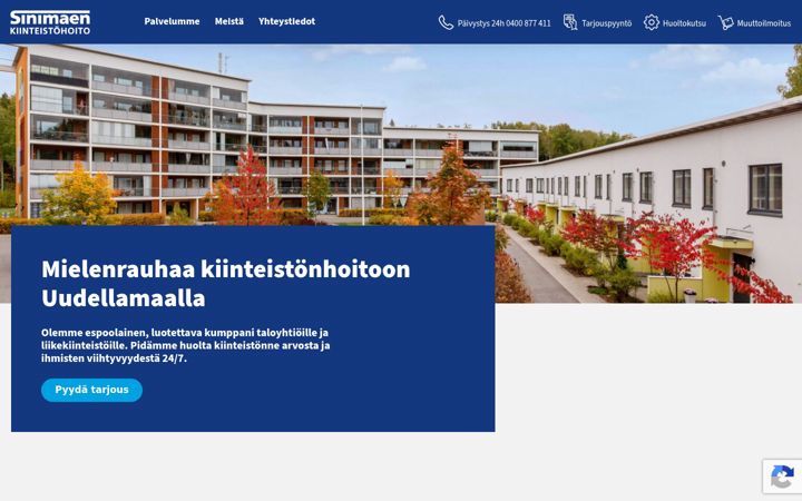 Snimka zaslona za sinimaki.fi