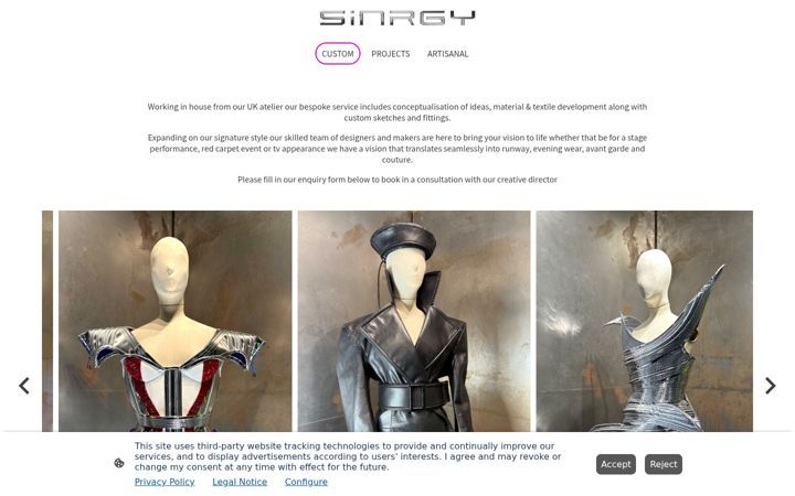 Screenshot of sinrgy.com