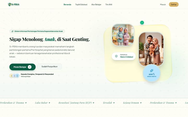 Screenshot van sipeka.id