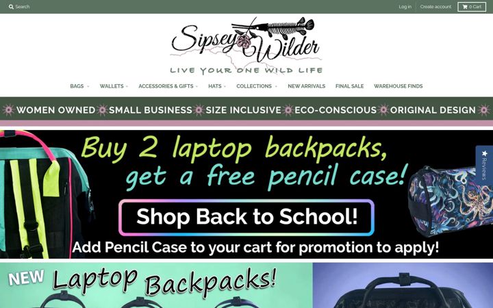 Screenshot of sipseywilder.com