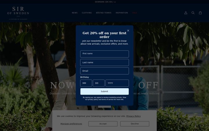 Screenshot of sir.se
