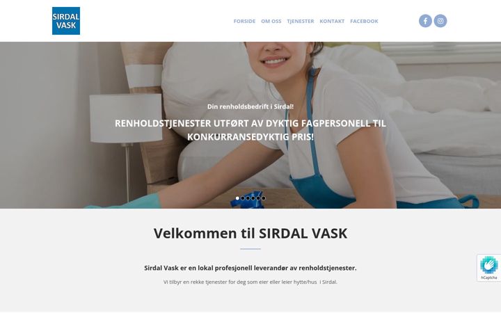Screenshot of sirdalvask.no