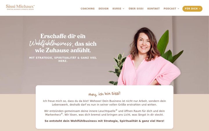 Screenshot stránky sissimichaux.de
