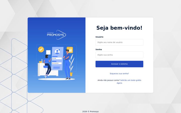 Screenshot of sistemapromosys.com.br