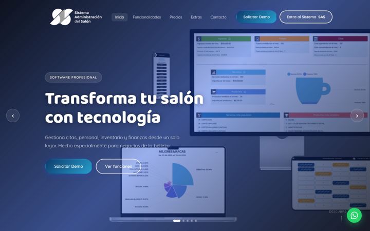 Skjermbilde av sistemasas.online