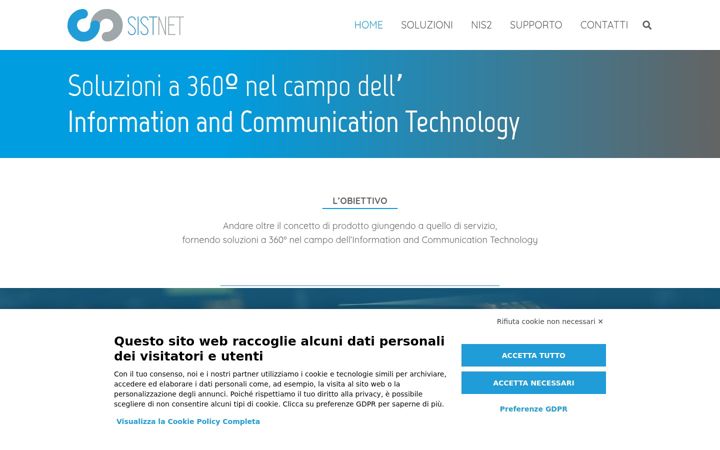 Screenshot of sistnet.it