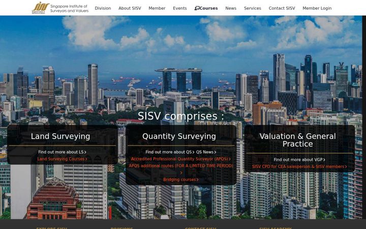 Screenshot of sisv.org.sg