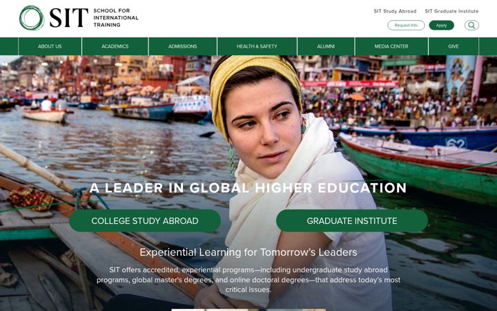 Screenshot of sit.edu