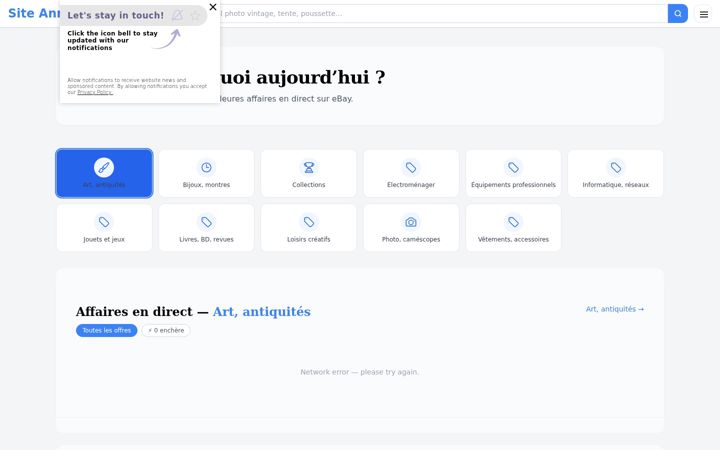 Screenshot ta' site-annonce.fr