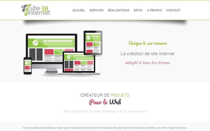 Screenshot of site-internet-38.fr
