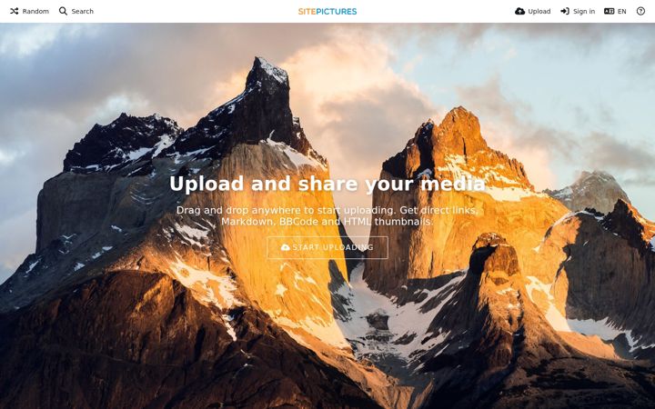 Screenshot of site.pictures
