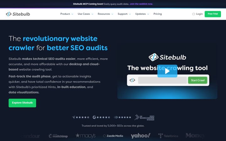 Screenshot of sitebulb.com
