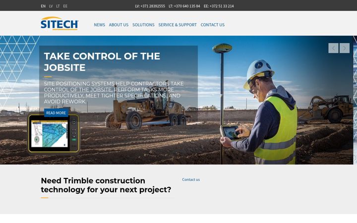 Screenshot di sitech-baltics.com