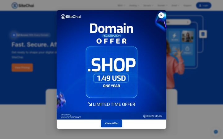 Screenshot of sitechai.com