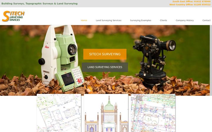 Screenshot of sitechsurveying.co.uk