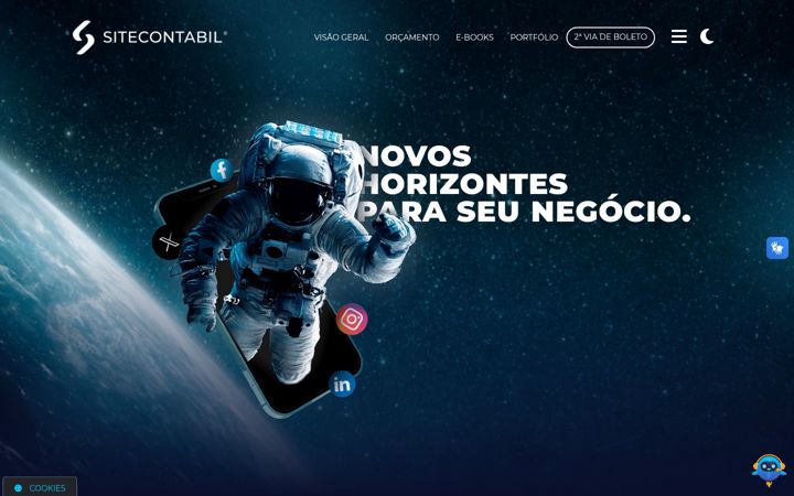Screenshot of sitecontabil.com.br