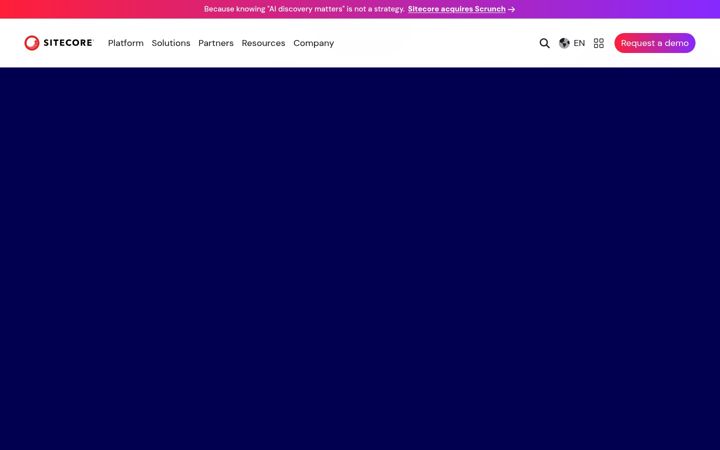 Screenshot of sitecore.net