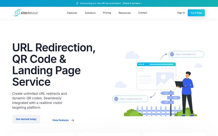 Screenshot of sitedetour.com