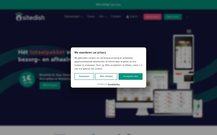Screenshot of sitedish.nl