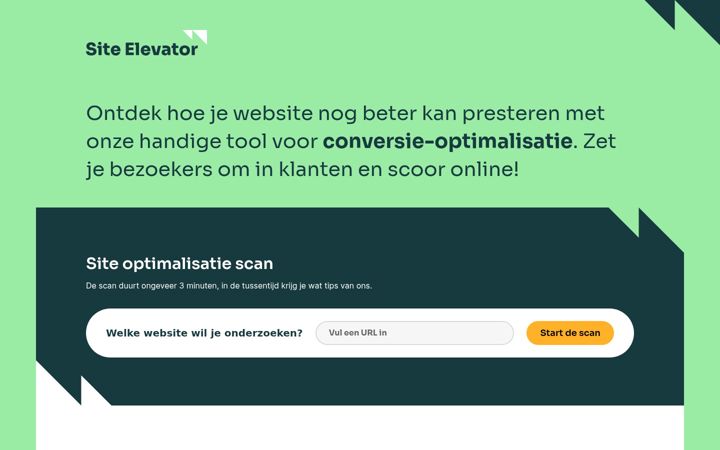 Képernyőkép: siteelevator.nl