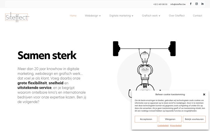 Ekrānuzņēmums no siteffect.be
