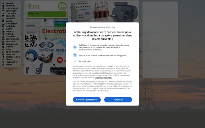 Screenshot of sitelec.org