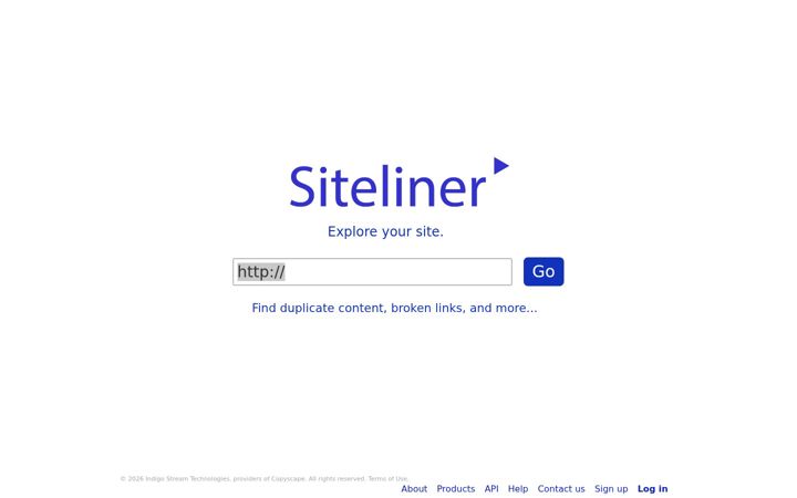 Screenshot of siteliner.com