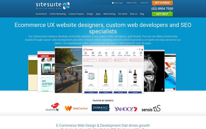 Screenshot of sitesuite.com.au