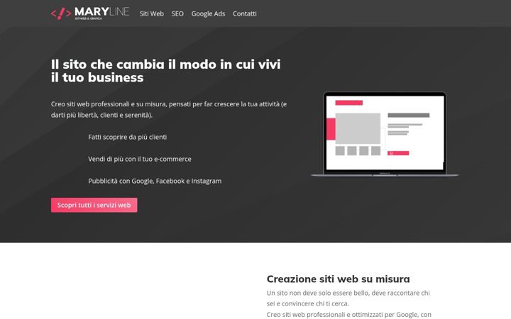 Screenshot of sitiwebmaryline.com