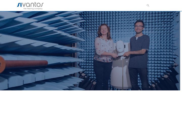 Screenshot of sivantos.com