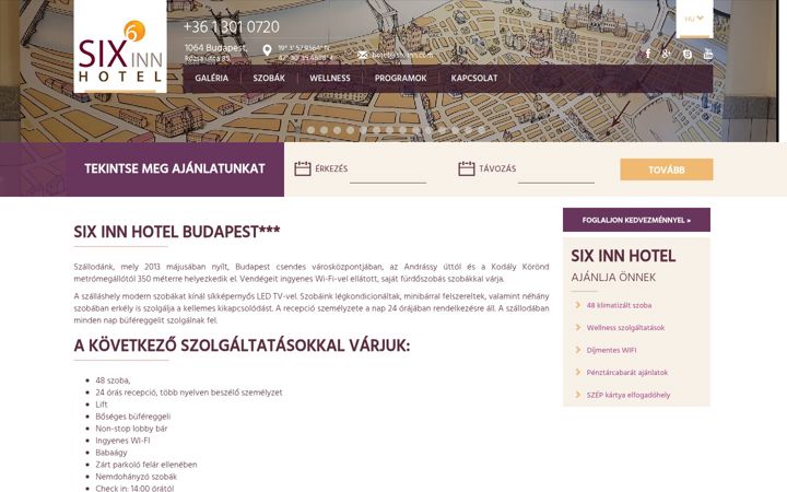 Screenshot di six-inn.com