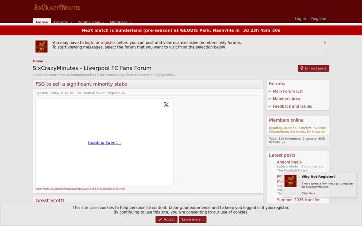 Screenshot of sixcrazyminutes.com
